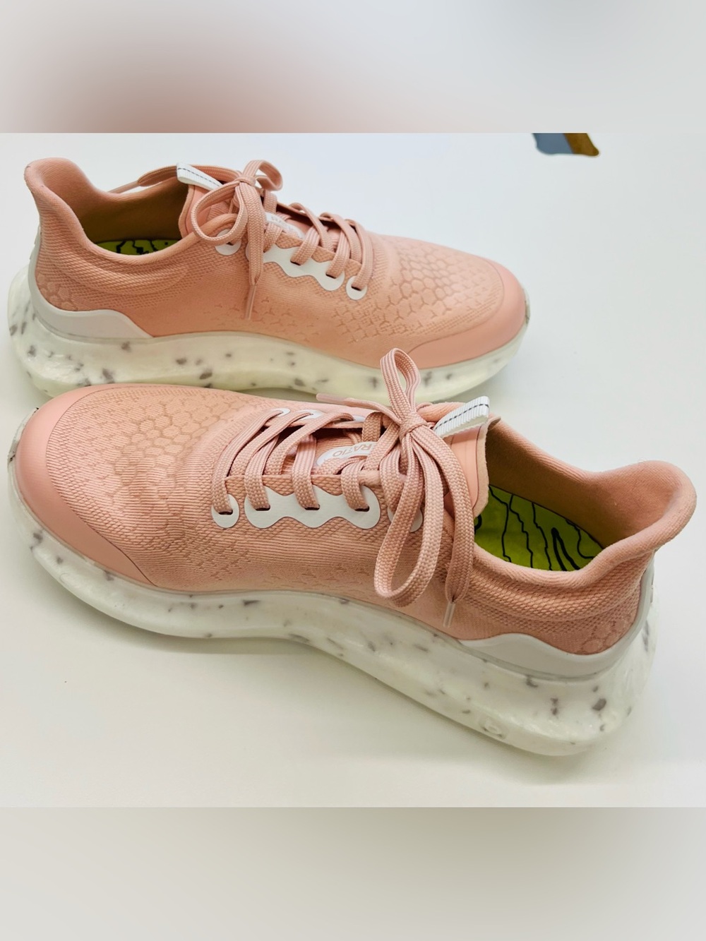 RATIO Wms. Sz 8. Light Pink Women's Knit Sneaker - Breathable Casual Comfort - Picture 2 of 10